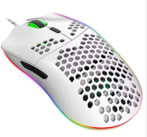 Lightweight Wired Ergonomic RGB Gaming Mouse – 6400 DPI, Four-way Scroll