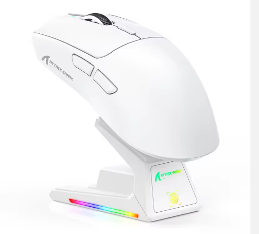 ATTACK SHARK X1 Tri-Mode Gaming-Maus 40000DPI PAW3395PRO