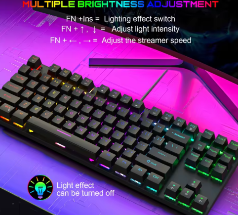 61-Key RGB Mechanical Gaming Keyboard – Kompakt & Beleuchtet